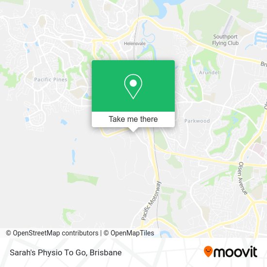 Sarah's Physio To Go map