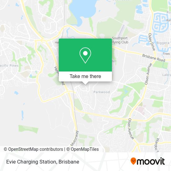 Evie Charging Station map
