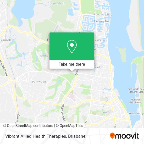 Vibrant Allied Health Therapies map