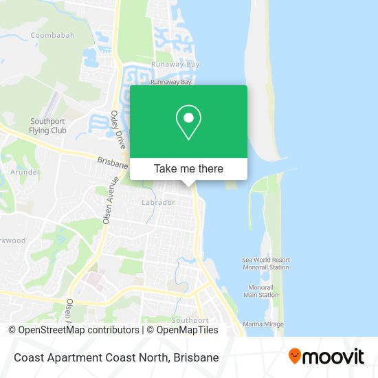 Coast Apartment Coast North map