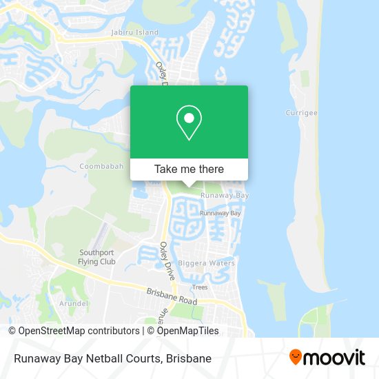 Runaway Bay Netball Courts map