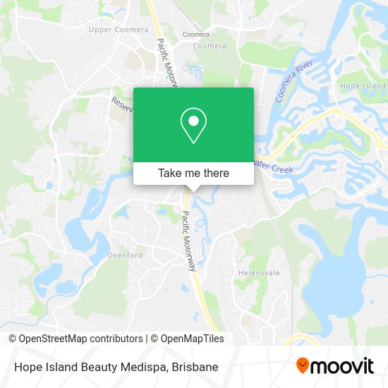 Hope Island Beauty Medispa map