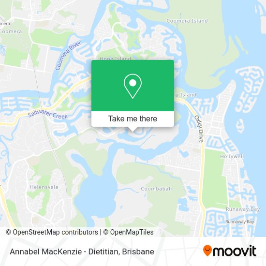 Annabel MacKenzie - Dietitian map