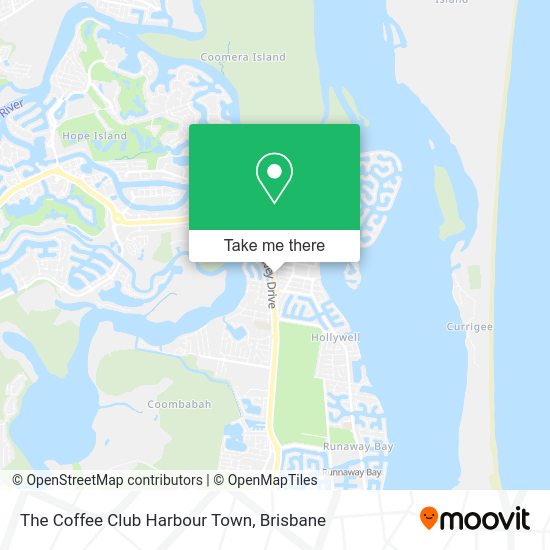 The Coffee Club Harbour Town map