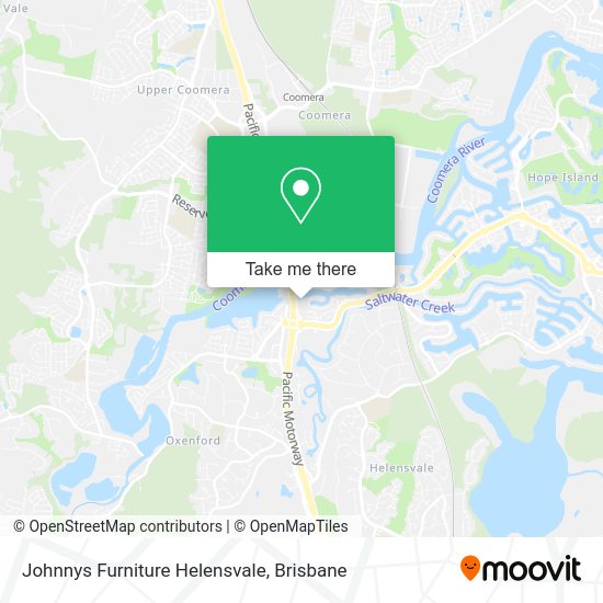 Johnnys Furniture Helensvale map