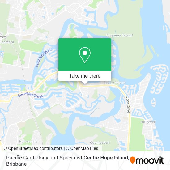 Pacific Cardiology and Specialist Centre Hope Island map