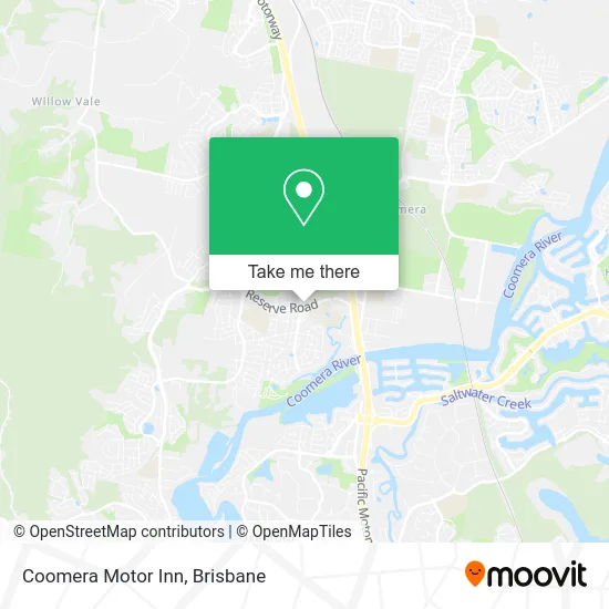 Mapa Coomera Motor Inn