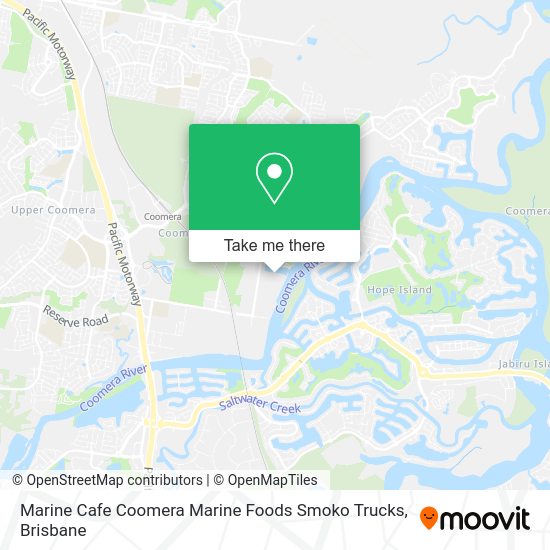 Marine Cafe Coomera Marine Foods Smoko Trucks map
