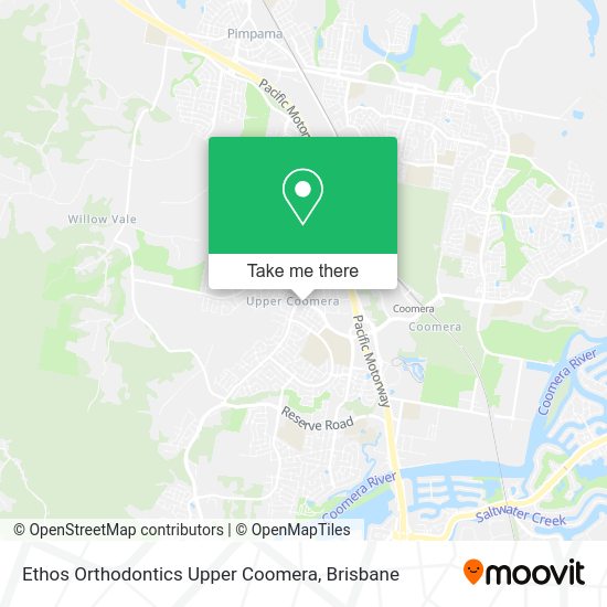 Ethos Orthodontics Upper Coomera map