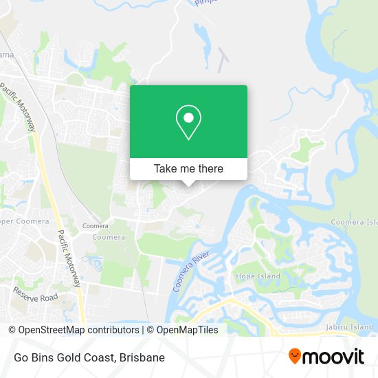 Go Bins Gold Coast map