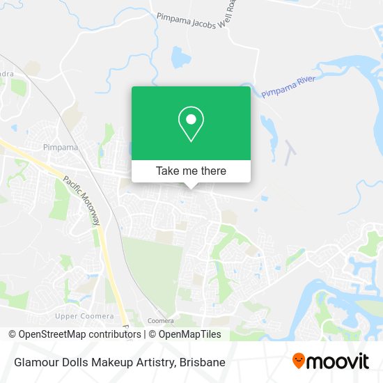 Glamour Dolls Makeup Artistry map