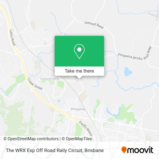 The WRX Exp Off Road Rally Circuit map