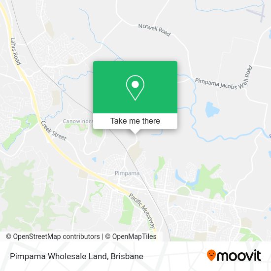 Pimpama Wholesale Land map