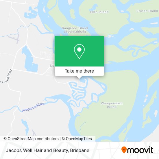 Jacobs Well Hair and Beauty map