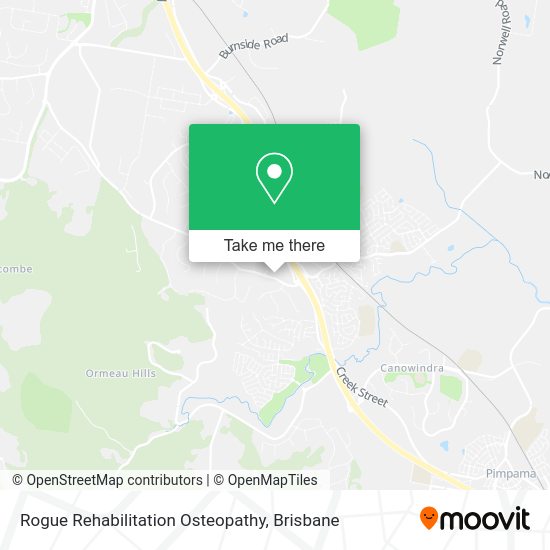 Rogue Rehabilitation Osteopathy map