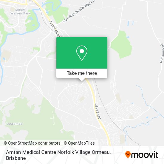 Amtan Medical Centre Norfolk Village Ormeau map