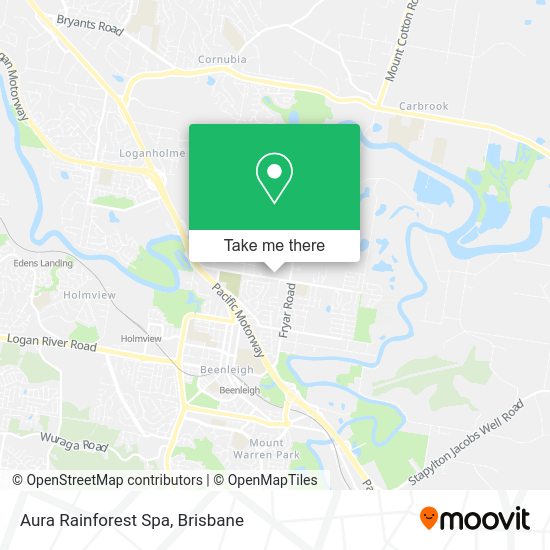 Aura Rainforest Spa map