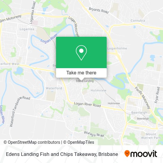 Edens Landing Fish and Chips Takeaway map