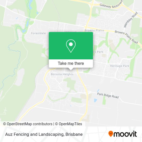 Auz Fencing and Landscaping map