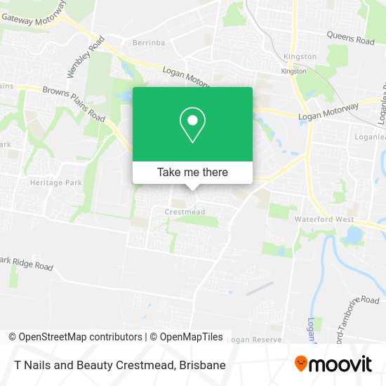 T Nails and Beauty Crestmead map