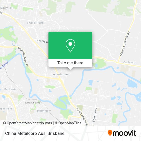 China Metalcorp Aus map