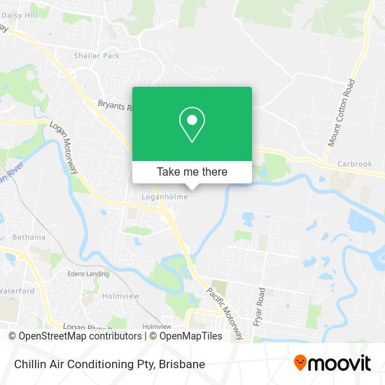 Chillin Air Conditioning Pty map