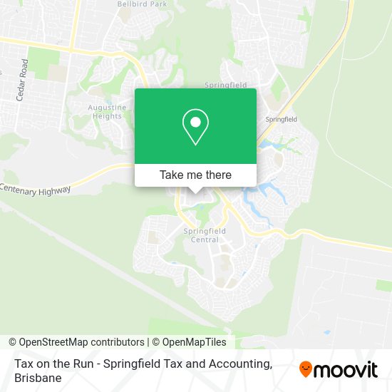 Tax on the Run - Springfield Tax and Accounting map