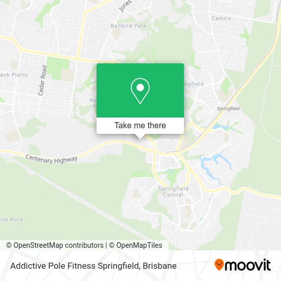 Addictive Pole Fitness Springfield map