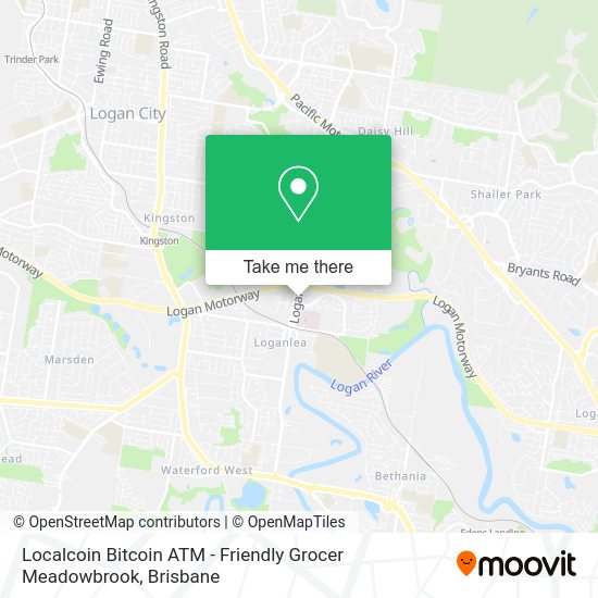 Localcoin Bitcoin ATM - Friendly Grocer Meadowbrook map