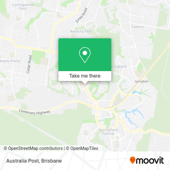 Australia Post map