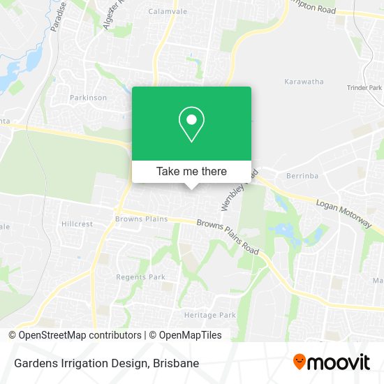 Gardens Irrigation Design map