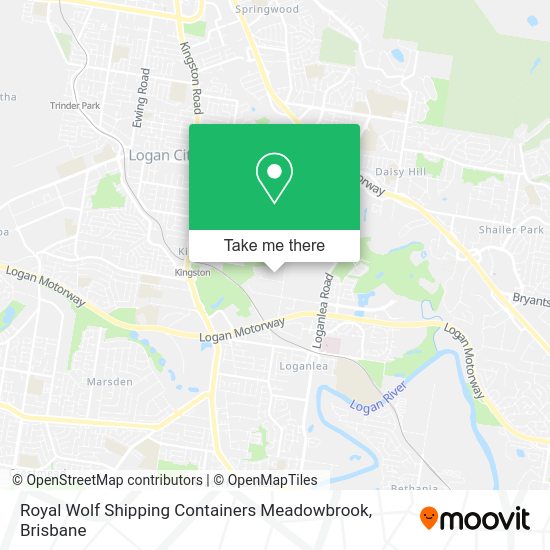 Royal Wolf Shipping Containers Meadowbrook map