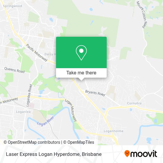 Laser Express Logan Hyperdome map
