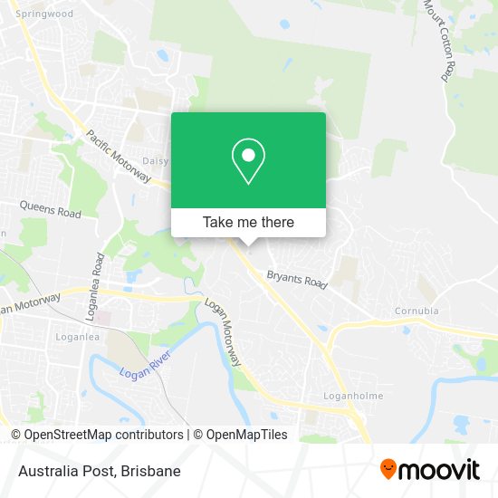 Australia Post map
