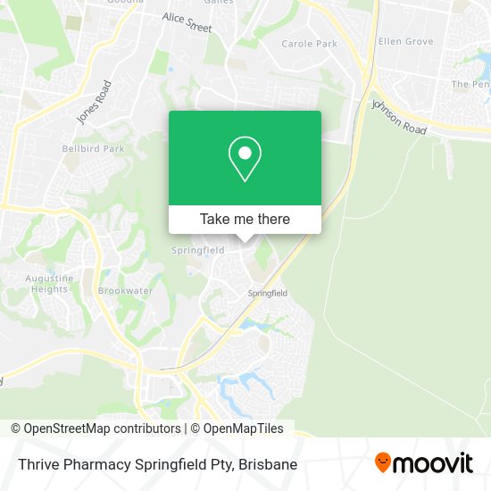Thrive Pharmacy Springfield Pty map