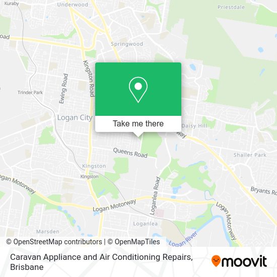 Caravan Appliance and Air Conditioning Repairs map