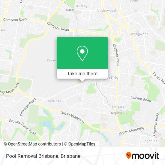 Pool Removal Brisbane map