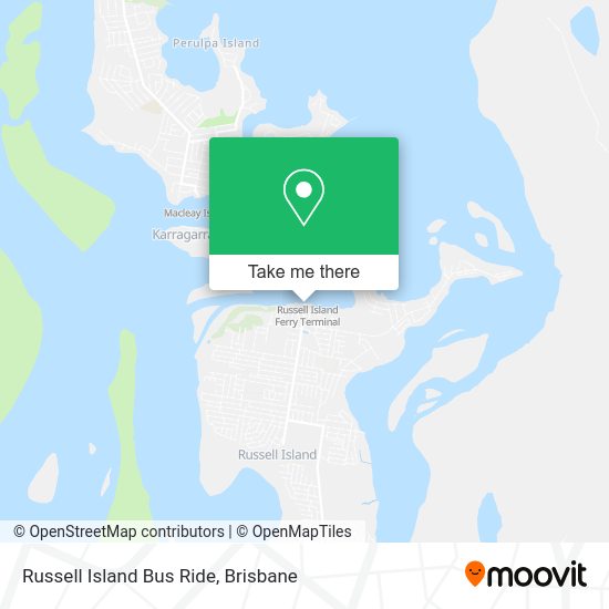 Russell Island Bus Ride map