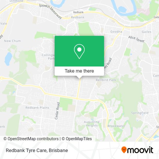 Redbank Tyre Care map