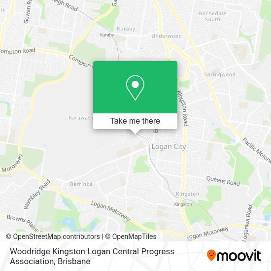 Woodridge Kingston Logan Central Progress Association map