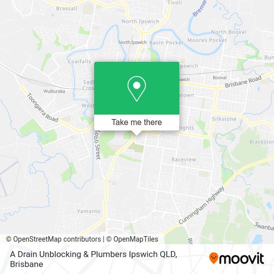 A Drain Unblocking & Plumbers Ipswich QLD map