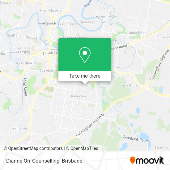 Dianne Orr Counselling map