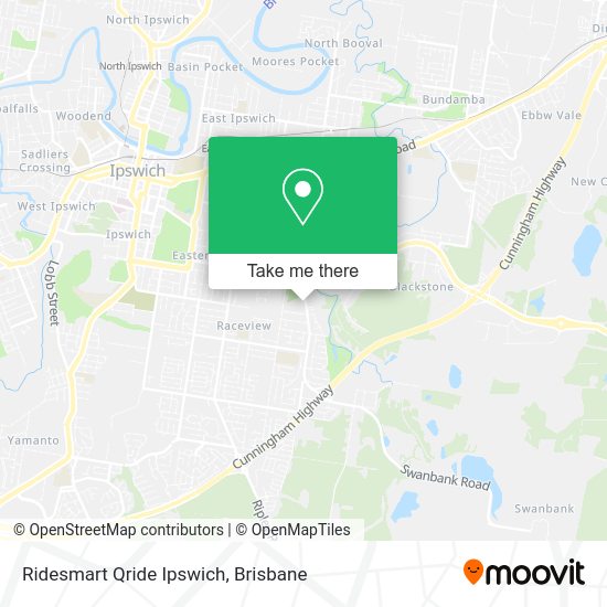 Ridesmart Qride Ipswich map