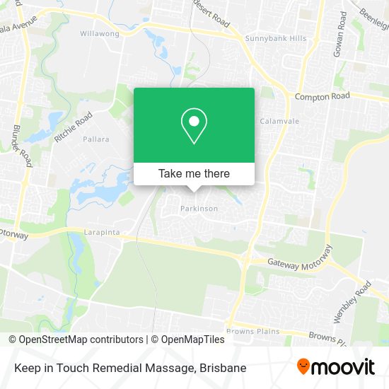 Keep in Touch Remedial Massage map