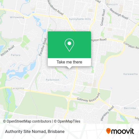 Authority Site Nomad map