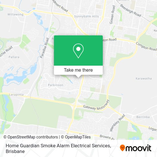 Home Guardian Smoke Alarm Electrical Services map