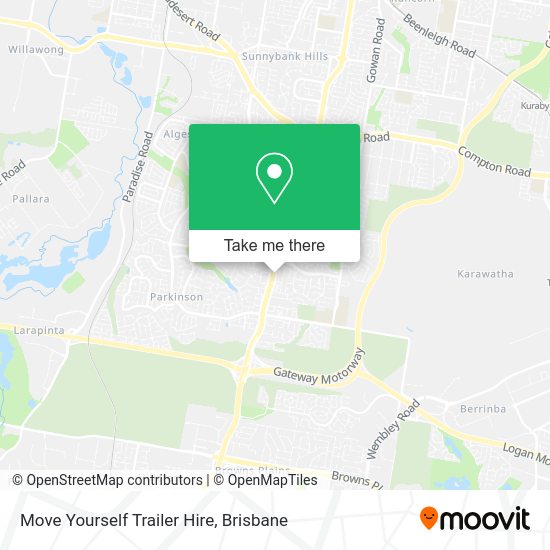 Move Yourself Trailer Hire map