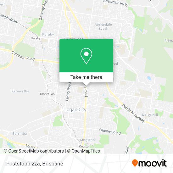 Firststoppizza map