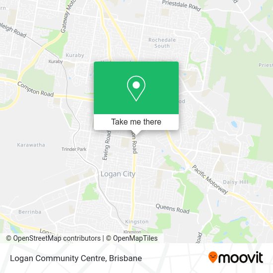 Logan Community Centre map