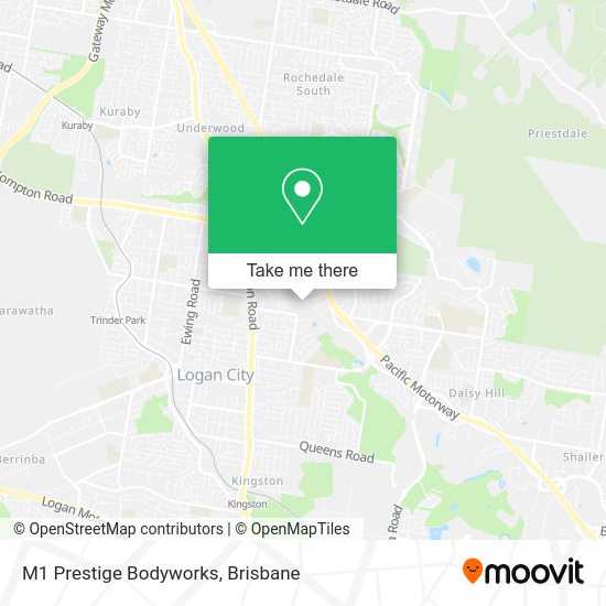 M1 Prestige Bodyworks map